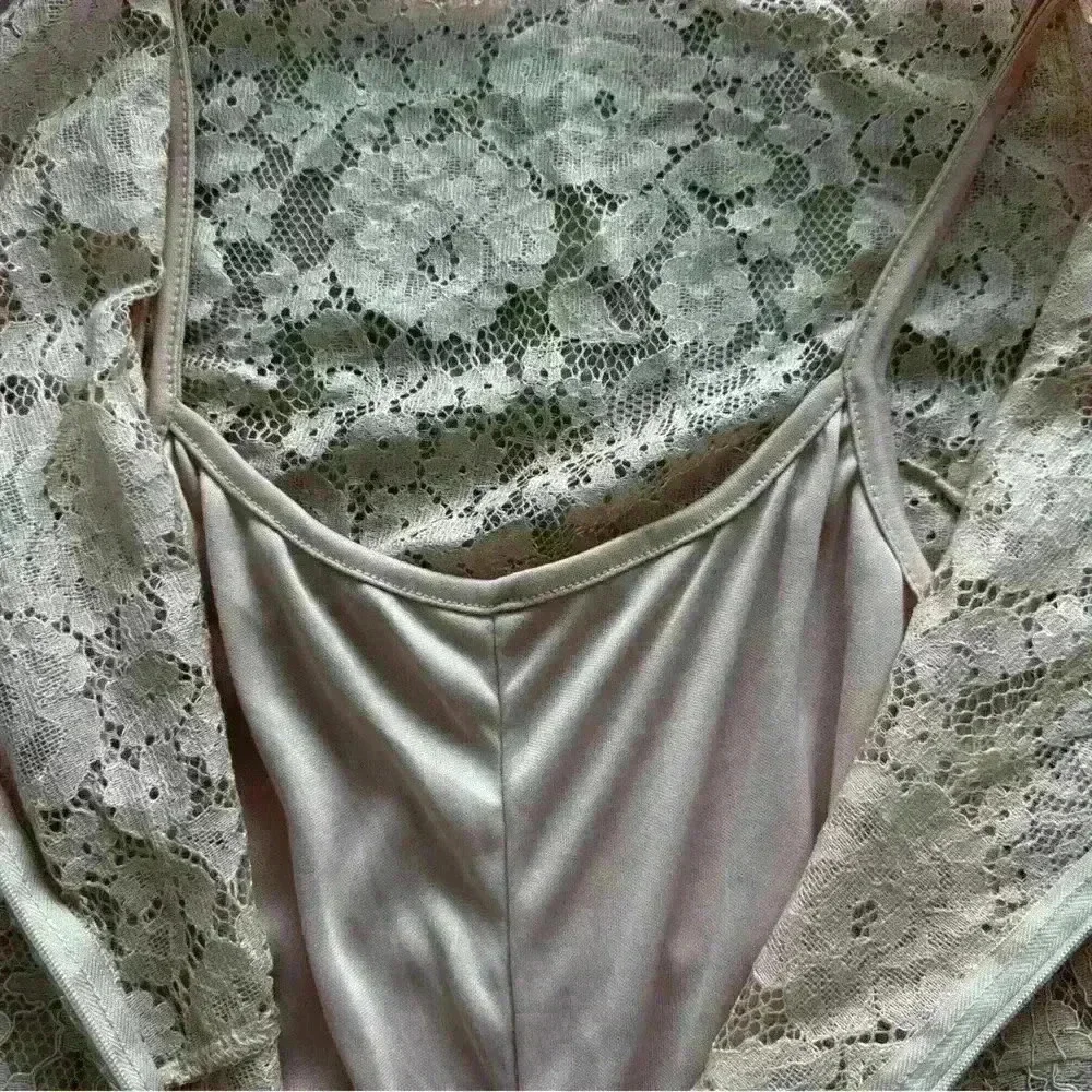 ZARA pink lace maxi long dress- Perfect for Bridesmaids or wedding - zip up back - Picture 9 of 9